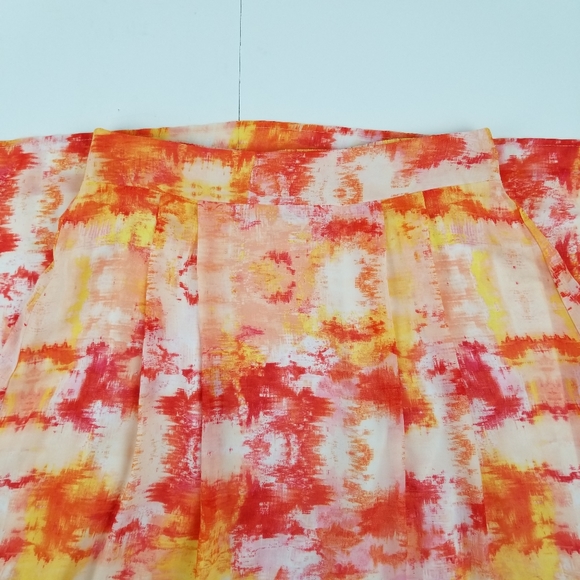 Cato tropical lined maxi skirt elastic back size S - Picture 7 of 7